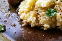 Mashed potato food photography recipe idea