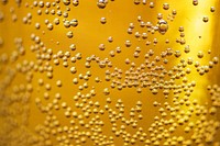 Closeup of bubbles in a glass
