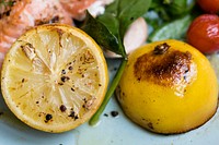 Baked lemons food photography recipe idea