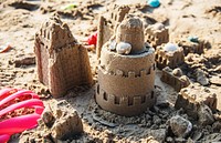 Sandcastle on the beach