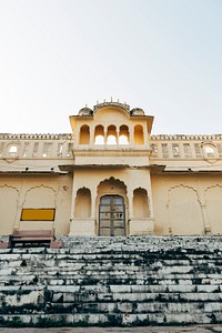 Buildings in Pushkar town, Rajasthan, India