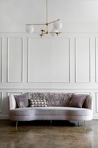 Modern pastel living room decor