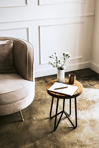 Modern pastel living room decor