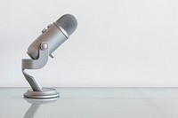 Studio microphone for recording a podcast