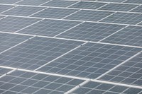 Closeup of photovoltaic power plants