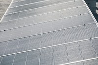 Closeup of photovoltaic power plants