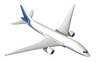 Three dimensional imageof an airplane