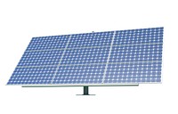 Three dimensional image of solar cell panel