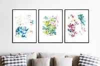 Abstract fine art print in frame