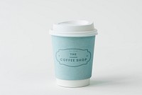 Coffee cup design space premium mockup