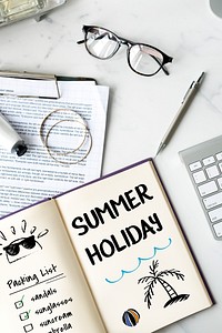 Packing list for summer vacation