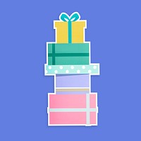 Clipart of stacked gift boxes