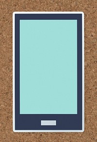 Mobile phone icon isolated