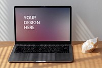 Premium laptop screen mockup template