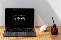 Premium laptop screen mockup template