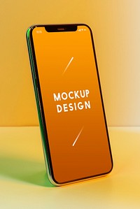 Premium mobile phone screen mockup