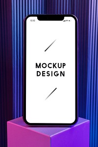 Premium mobile phone screen mockup