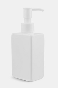 Blank white pump bottle mockup