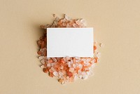 White business card design element