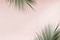 Green palm leaf psd background