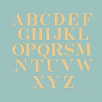 Roman fonts from Draughtsman&#39;s Alphabets by <a href="https://www.rawpixel.com/search/Hermann%20Esser?">Hermann Esser</a> (1845&ndash;1908). Digitally enhanced from our own 5th edition of the publication.