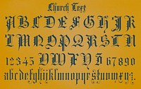 Church text fonts from Draughtsman&#39;s Alphabets by <a href="https://www.rawpixel.com/search/Hermann%20Esser?">Hermann Esser</a> (1845&ndash;1908). Digitally enhanced from our own 5th edition of the publication.
