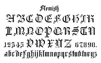 Flemish style fonts from Draughtsman&#39;s Alphabets by <a href="https://www.rawpixel.com/search/Hermann%20Esser?">Hermann Esser </a>(1845&ndash;1908). Digitally enhanced from our own 5th edition of the publication.