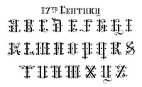 17th-century calligraphy fonts from Draughtsman&#39;s Alphabets b<a href="https://www.rawpixel.com/search/Hermann%20Esser?">y Hermann Esser</a> (1845&ndash;1908). Digitally enhanced from our own 5th edition of the publication.