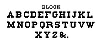 Block calligraphy fonts from Draughtsman&#39;s Alphabets by <a href="https://www.rawpixel.com/search/Hermann%20Esser?">Hermann Esser</a> (1845&ndash;1908). Digitally enhanced from our own 5th edition of the publication.
