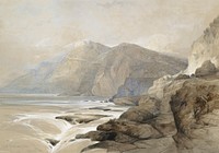 Ras-el Abiad, coast of Syria (n.d.) by David Roberts. Original from Museum of New Zealand. Digitally enhanced by rawpixel.