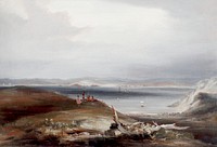 Kororareka in the Bay of Islands (1841) by Conrad Martens. Original from Museum of New Zealand. Digitally enhanced by rawpixel.