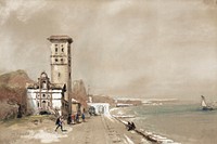Dawlish (1855) by David Roberts. Original from Museum of New Zealand. Digitally enhanced by rawpixel.