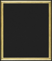 Vintage gold frame mockup