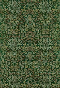 <a href="https://www.rawpixel.com/search/William%20Morris?sort=curated&amp;premium=free&amp;page=1">William Morris</a>&#39;s (1834-1896) Flower Garden famous pattern. Original from The MET Museum. Digitally enhanced by rawpixel.