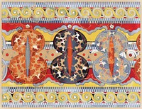 Reproduction of the &quot;Shield frieze&quot; fresco<br />ca. 1325&ndash;1250 B.C. by <a href="https://www.rawpixel.com/search/Emile%20Gilli%C3%A9ron?sort=curated&amp;type=all&amp;page=1">Emile Gilli&eacute;ron</a>. Original from The MET Museum. Digitally enhanced by rawpixel.