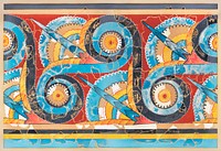 Reproduction of the &quot;Great S&ndash;spiral frieze&quot; fresco ca. 1400&ndash;1200 B.C. by <a href="https://www.rawpixel.com/search/Emile%20Gilli%C3%A9ron?sort=curated&amp;type=all&amp;page=1">Emile Gilli&eacute;ron</a>. Original from The MET Museum. Digitally enhanced by rawpixel.