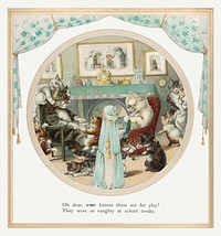 Revolving Pictures, A Novel Colour Book with Dioramic Effects (ca. 1891&ndash;1899) published by E. P. Dutton and Company. Original from The MET Museum. Digitally enhanced by rawpixel.