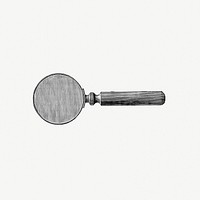 Magnifying glass from Gately&#39;s World&#39;s Progress. A General History Of The Earth&#39;s Construction And Of The Advancement Of Mankind published by <a href="https://www.rawpixel.com/search/Gately%20%26%20Co?sort=curated&amp;page=1">Gately &amp; Co</a>. (1886). Original from the British Library. Digitally enhanced by rawpixel.