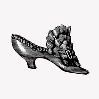 Drawing of vintage shoes