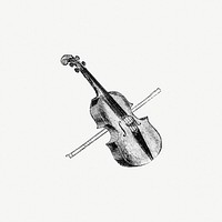 Drawing of a violin