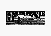 Holland sign illustration