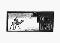 The holy land sign illustration vector