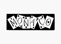 Monaco sign illustration vector