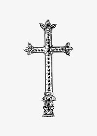 Christian cross illustration vector