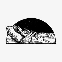 Sleeping beauty illustration vector