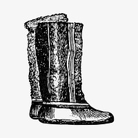 Eskimo boots illustration vector