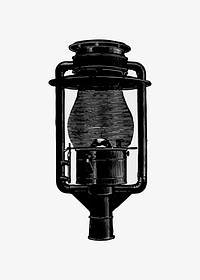 Street lantern illustration vector