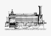 Steam train illustration vector