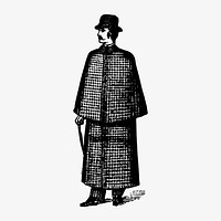 Vintage gentleman illustration vector