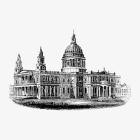 London buildings illustration vector